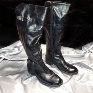YUU black knee high riding winter boots ROCI  SZ 7